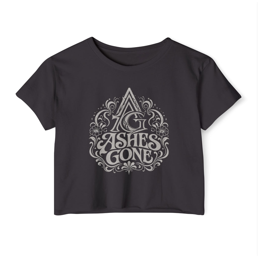Ashes Gone Crop Top — Women's Festival Graphic Tee
