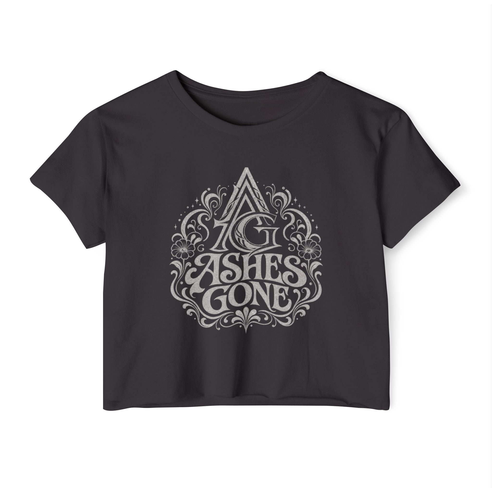 Ashes Gone Crop Top — Women's Festival Graphic Tee
