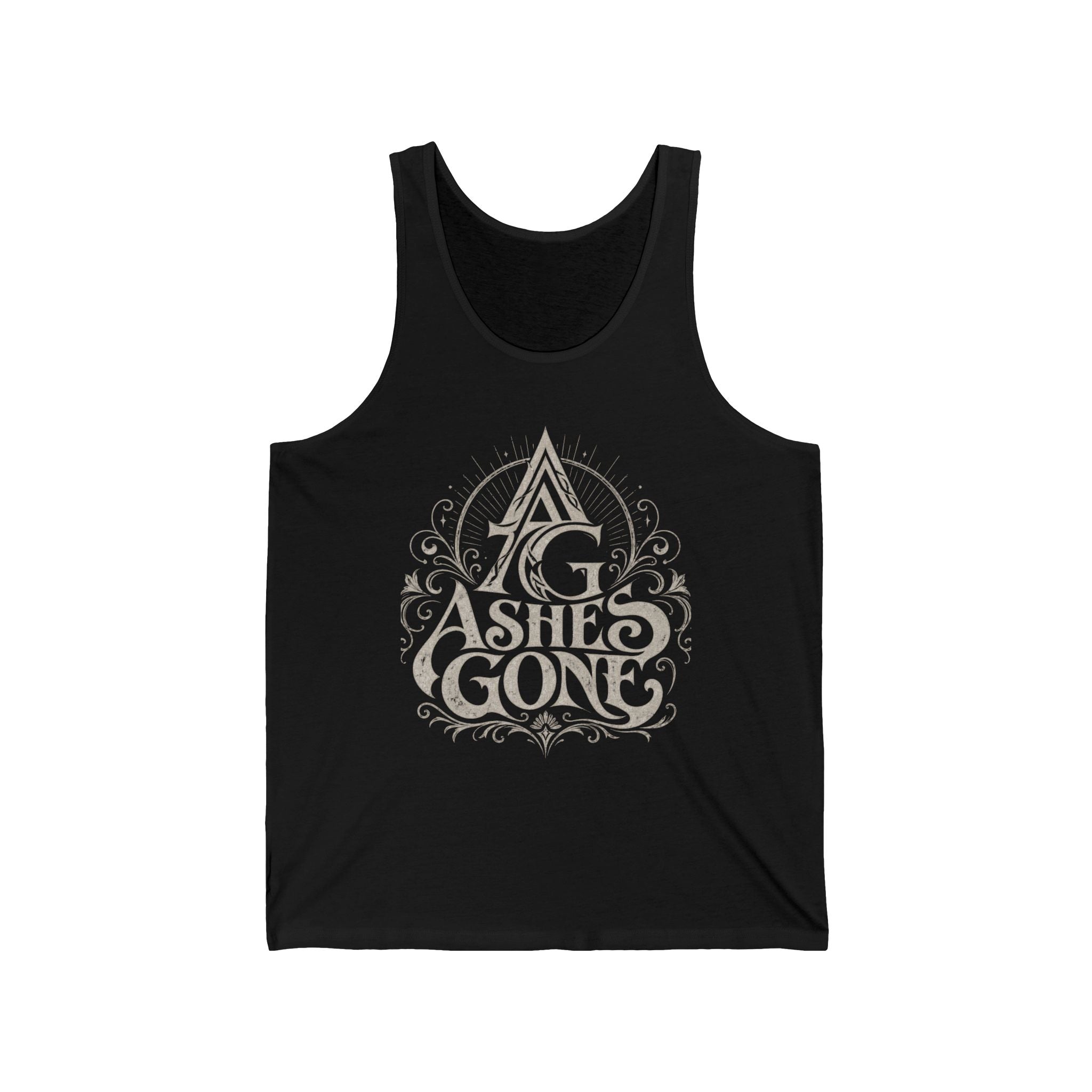 Ashes Gone Vintage Logo Tank Top — Gothic Band/Metal Music Graphic Tank
