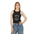 Ashes Gone Band Logo Crop Tank Top — Gothic Rock Music Women's Racer