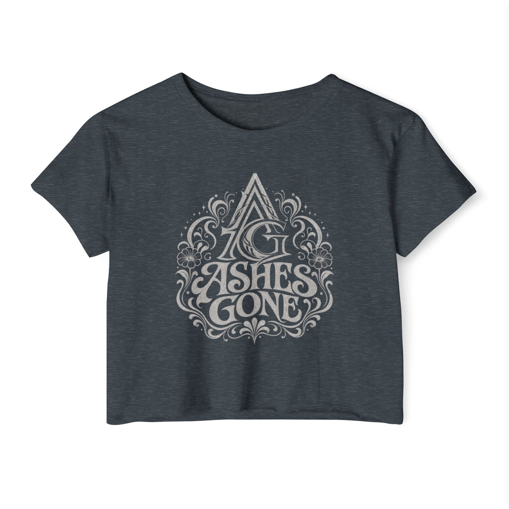 Ashes Gone Crop Top — Women's Festival Graphic Tee