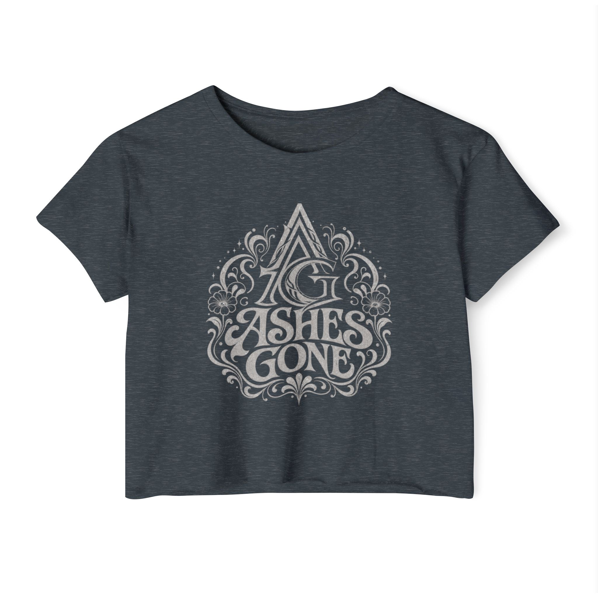 Ashes Gone Crop Top — Women's Festival Graphic Tee