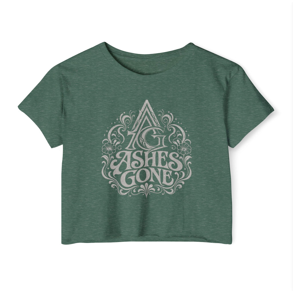 Ashes Gone Crop Top — Women's Festival Graphic Tee