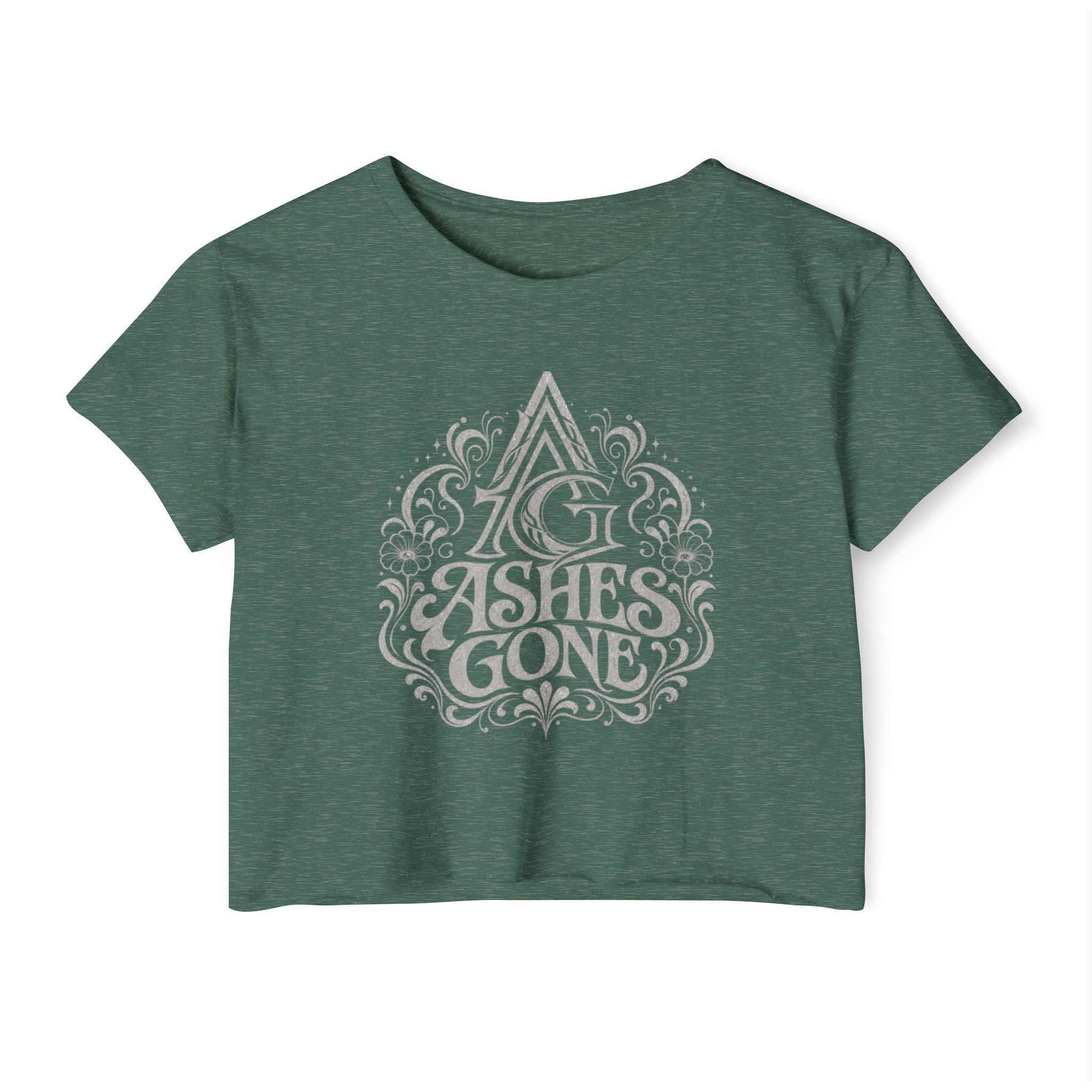 Ashes Gone Crop Top — Women's Festival Graphic Tee