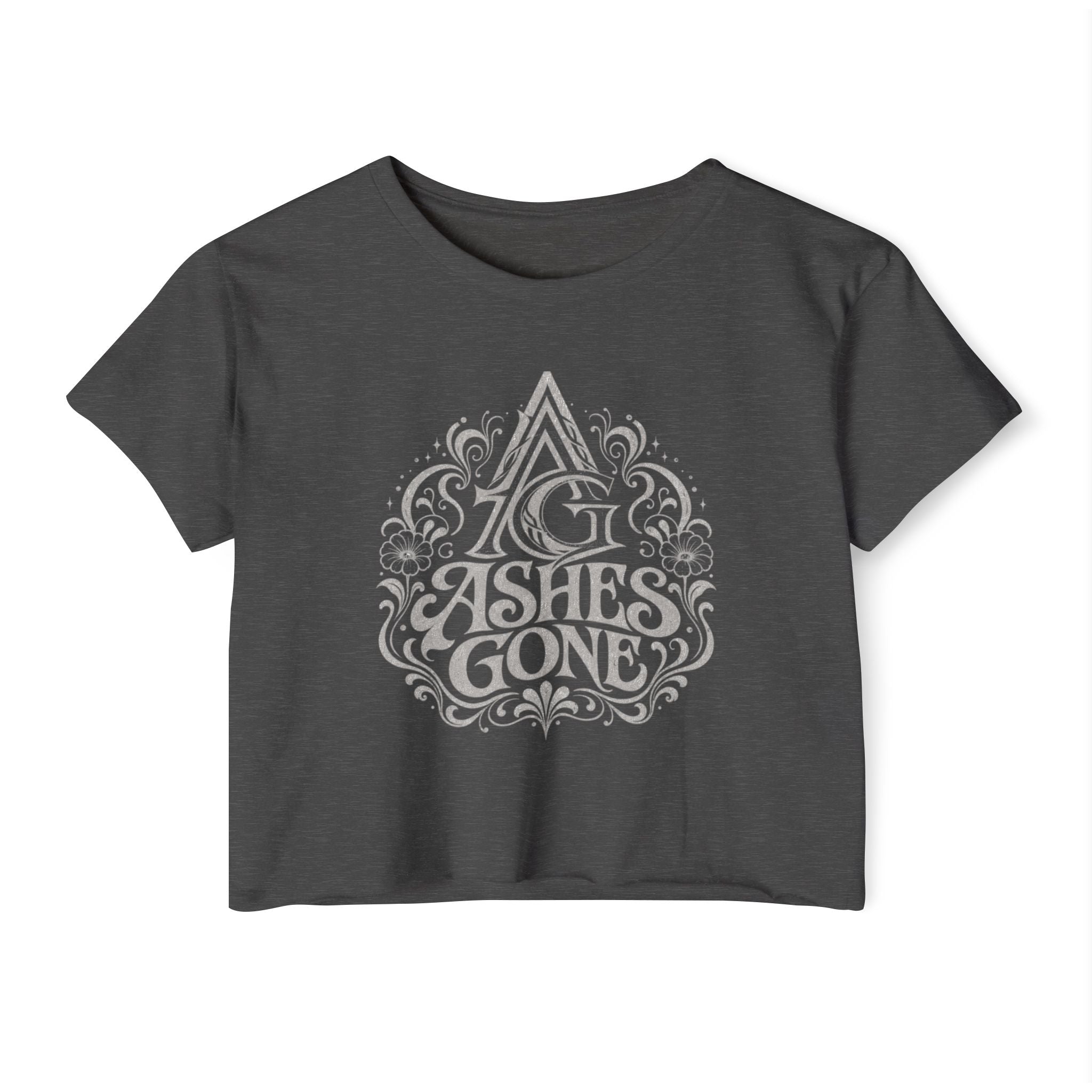 Ashes Gone Crop Top — Women's Festival Graphic Tee
