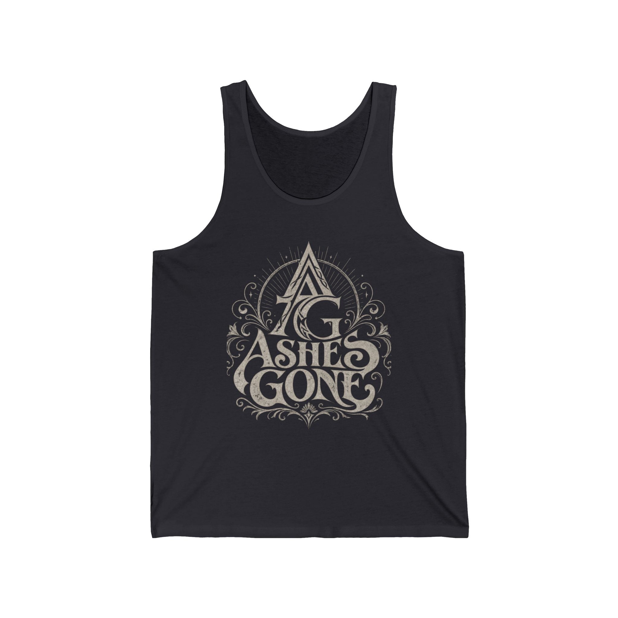 Ashes Gone Vintage Logo Tank Top — Gothic Band/Metal Music Graphic Tank