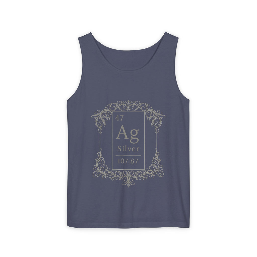 Silver (Ag) Element Tank Top — Ashes Gone Ornamental Chemistry Graphic