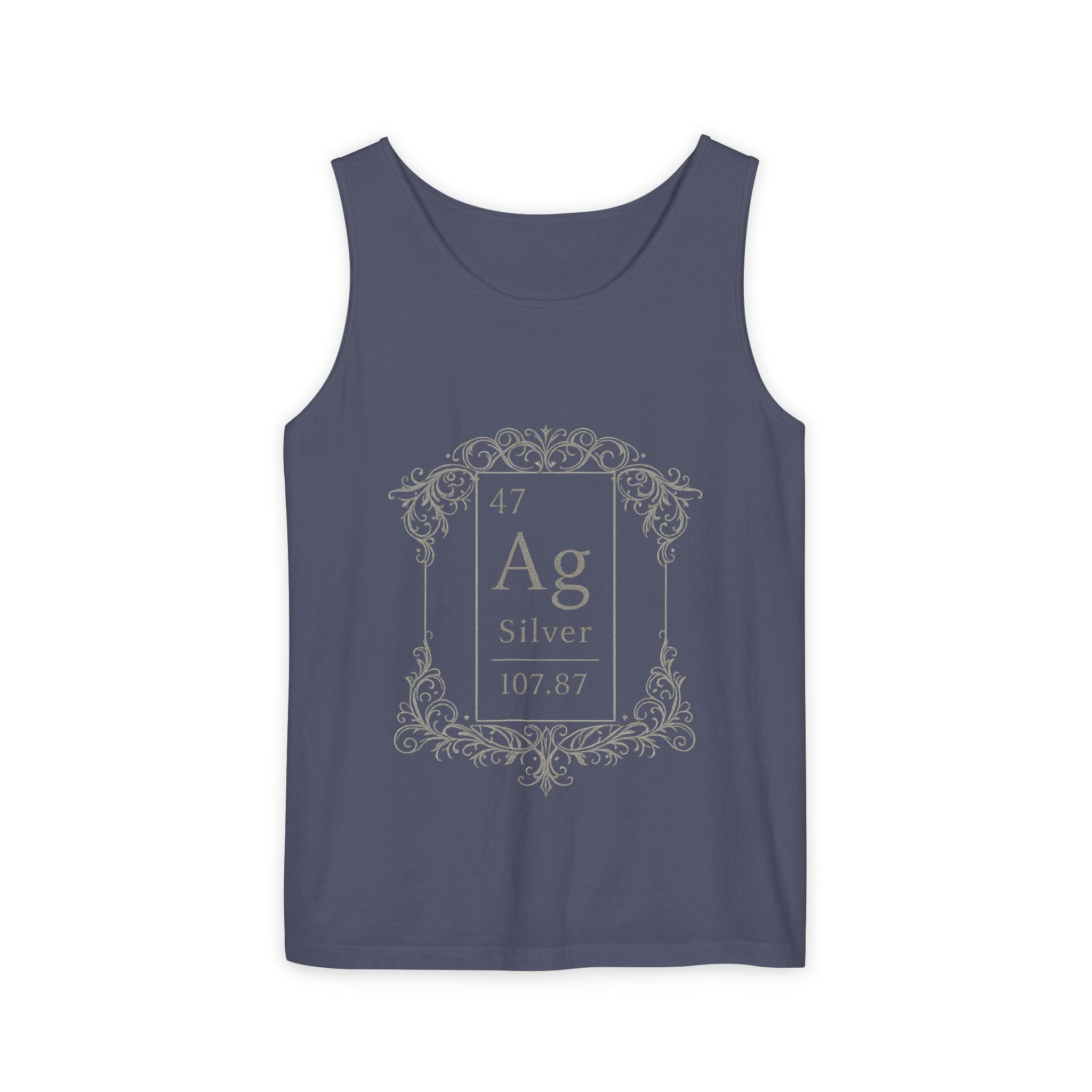 Silver (Ag) Element Tank Top — Ashes Gone Ornamental Chemistry Graphic