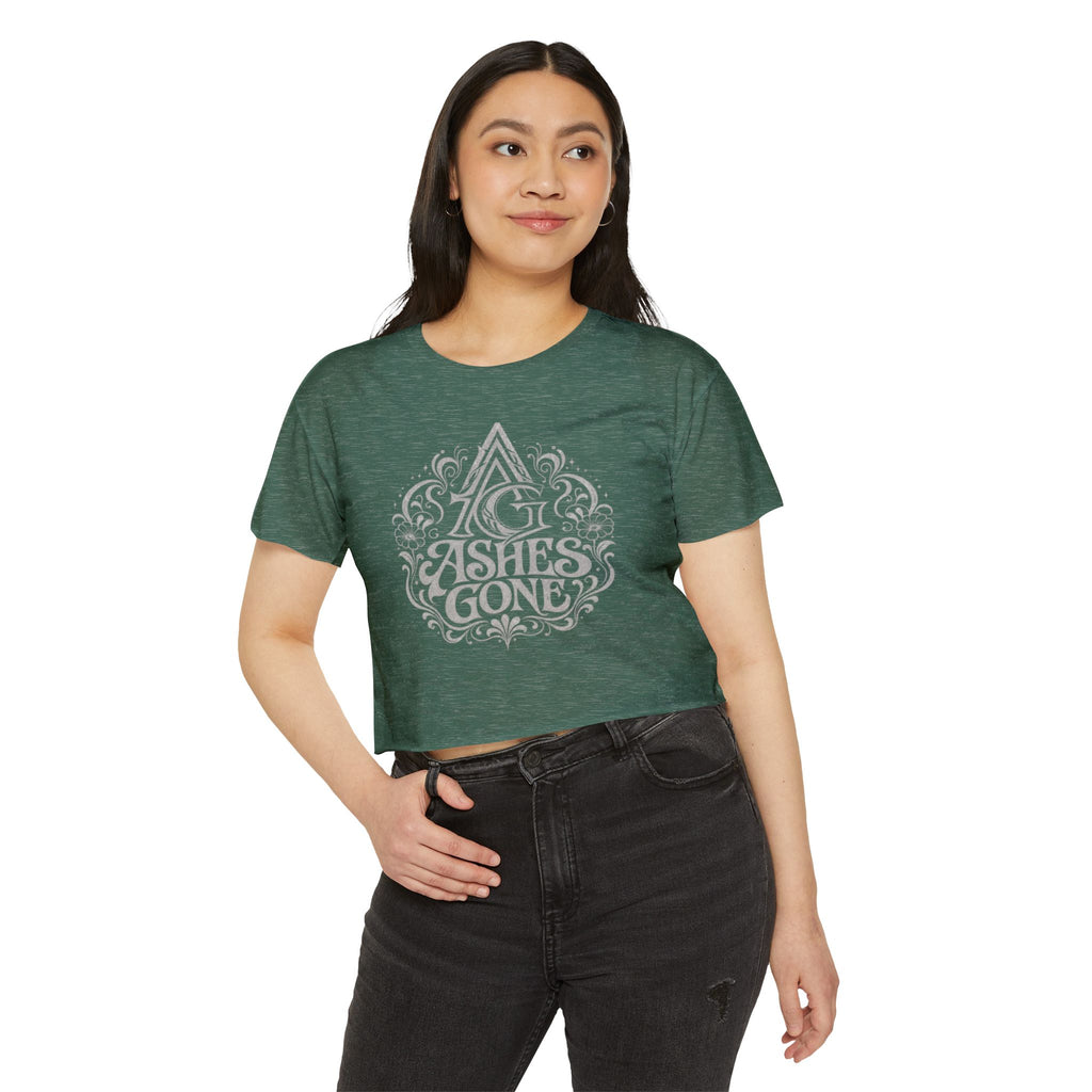 Ashes Gone Crop Top — Women's Festival Graphic Tee