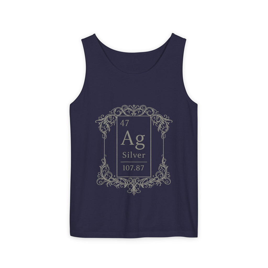 Silver (Ag) Element Tank Top — Ashes Gone Ornamental Chemistry Graphic