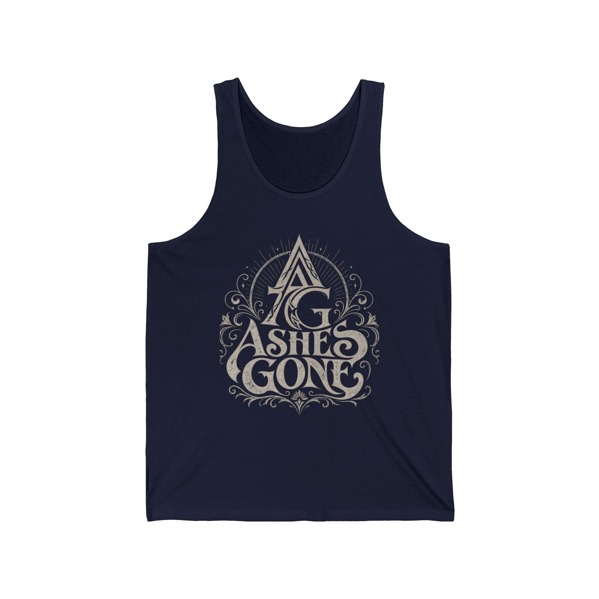 Ashes Gone Vintage Logo Tank Top — Gothic Band/Metal Music Graphic Tank
