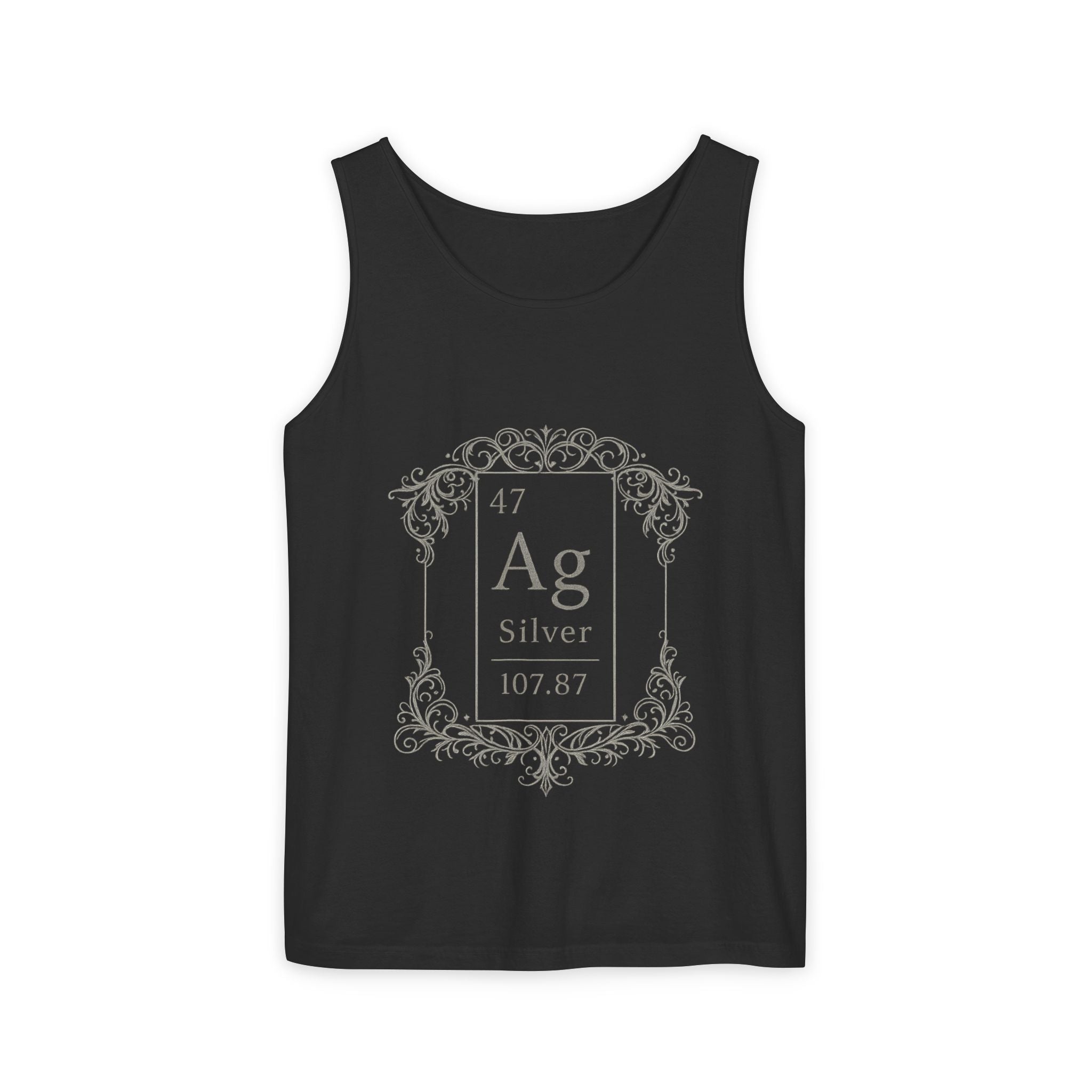Silver (Ag) Element Tank Top — Ashes Gone Ornamental Chemistry Graphic