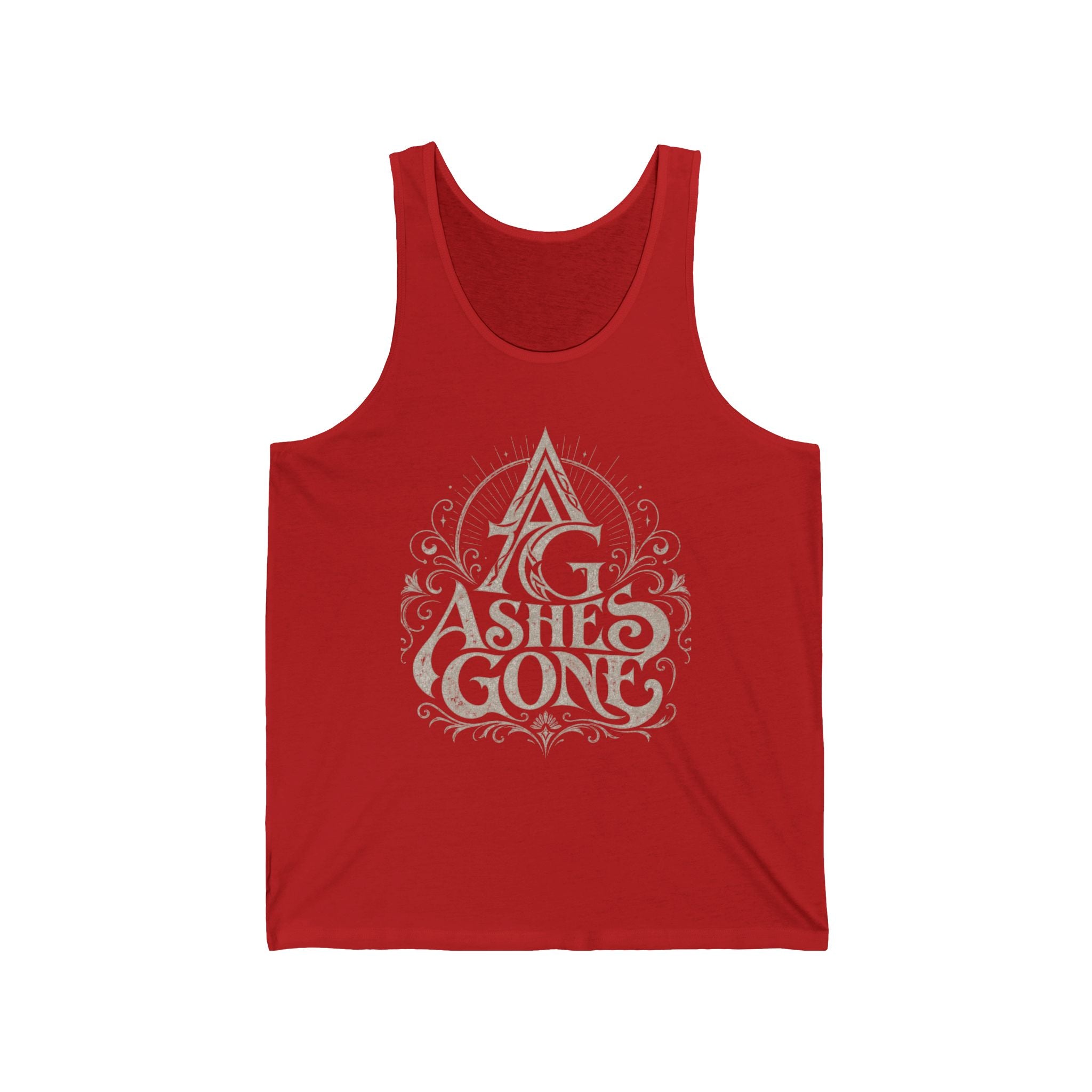 Ashes Gone Vintage Logo Tank Top — Gothic Band/Metal Music Graphic Tank