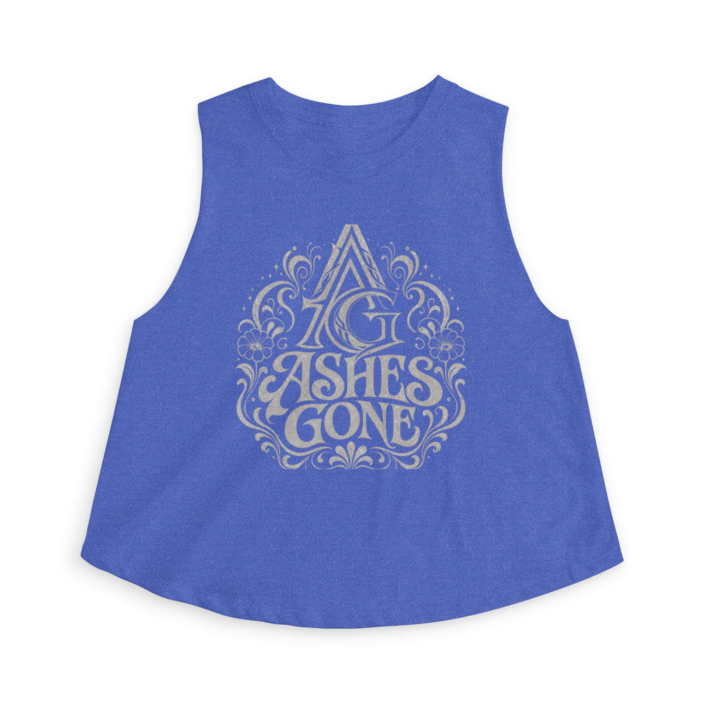 Ashes Gone Crop Top – Gothic Script Women's Tank