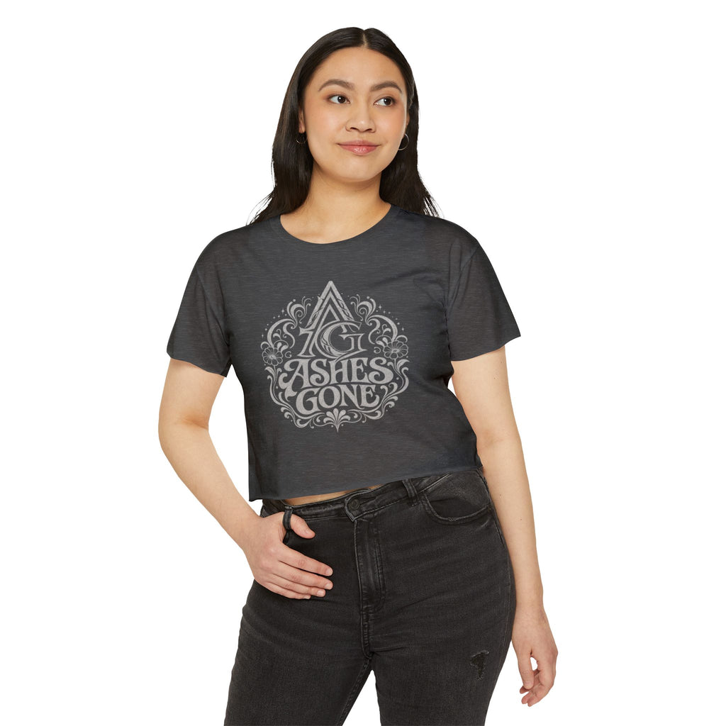 Ashes Gone Crop Top — Women's Festival Graphic Tee